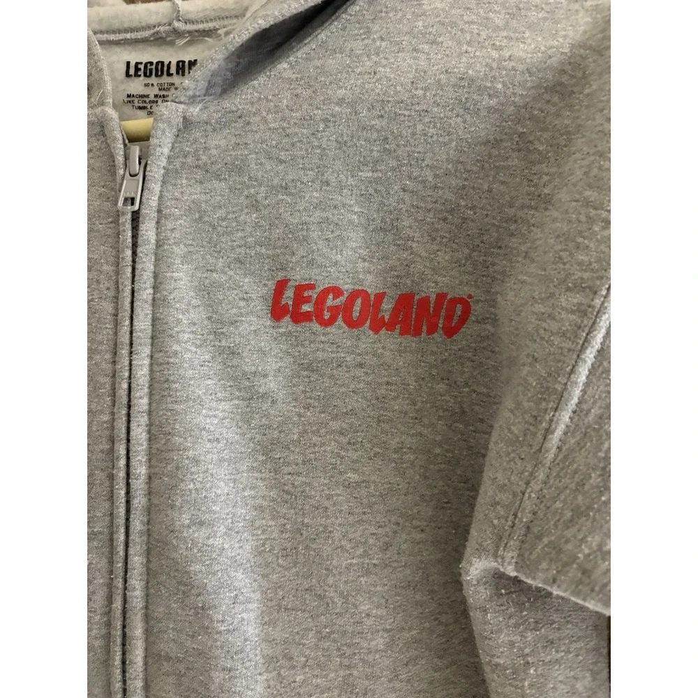 Rare LEGOland‎ Zip Up Hoodie Pockets Youth Large Unisex Driving School Jacket